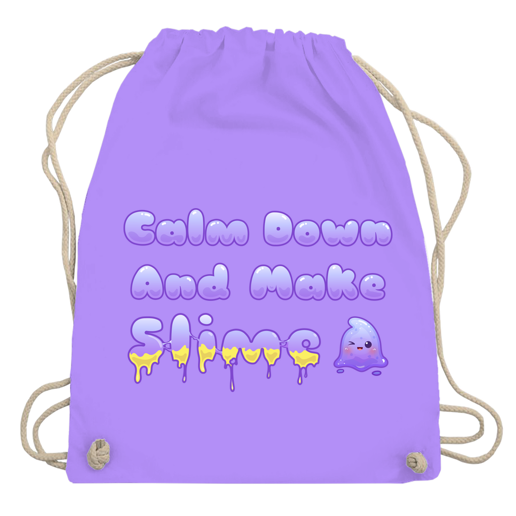 Turnbeutel "Calm Down And Make Slime"