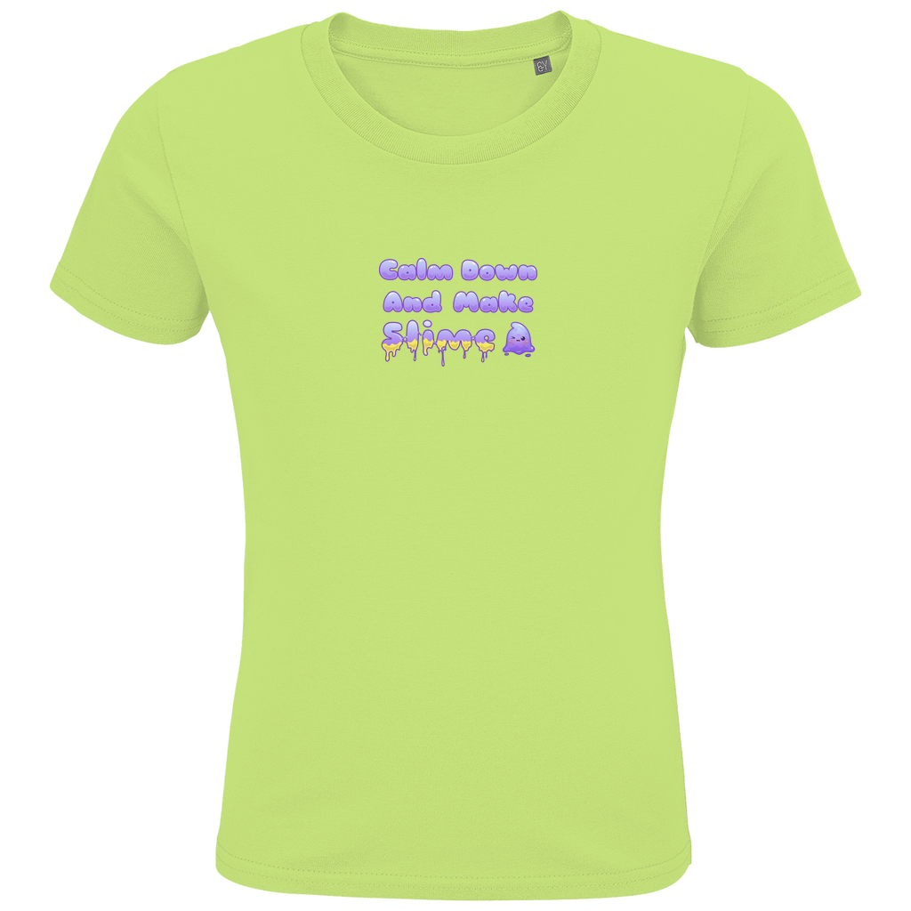 Kids Premium Bio T-Shirt "Calm Down And Make Slime"