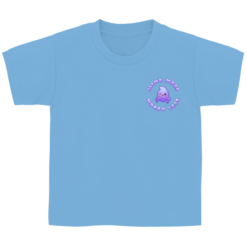 Kinder Basic T-Shirt "Slime More, Worry Less"