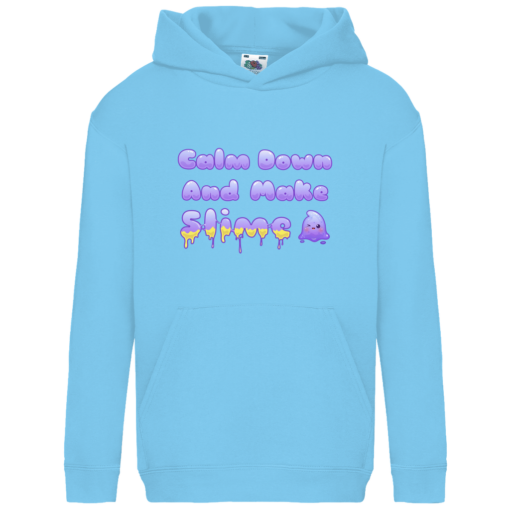Kids Hoodie "Calm Down And Make Slime"