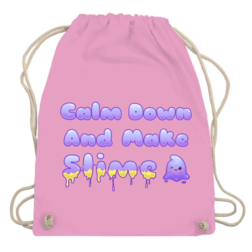 Turnbeutel "Calm Down And Make Slime"