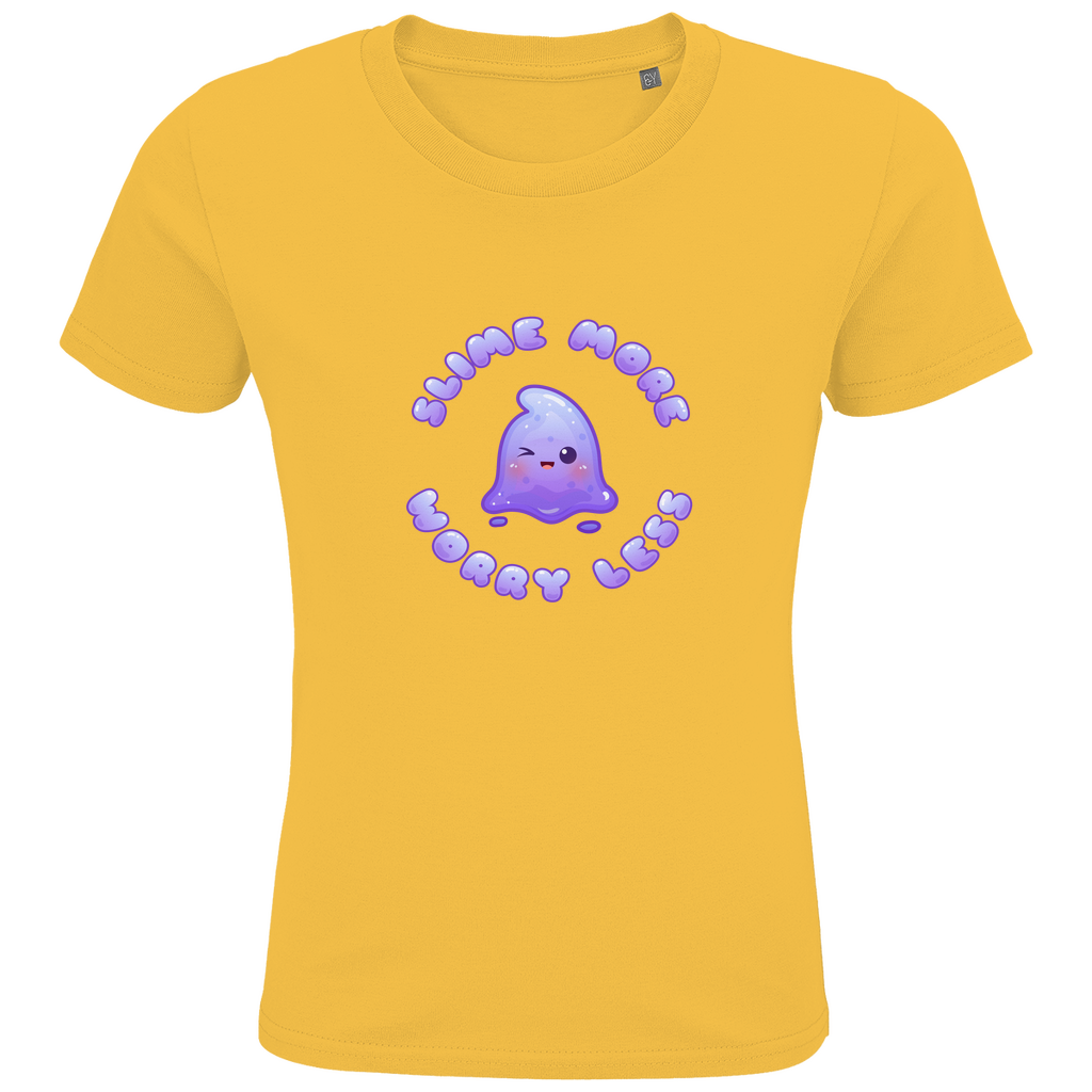 Kids Premium Bio T-Shirt "Slime More, Worry Less"