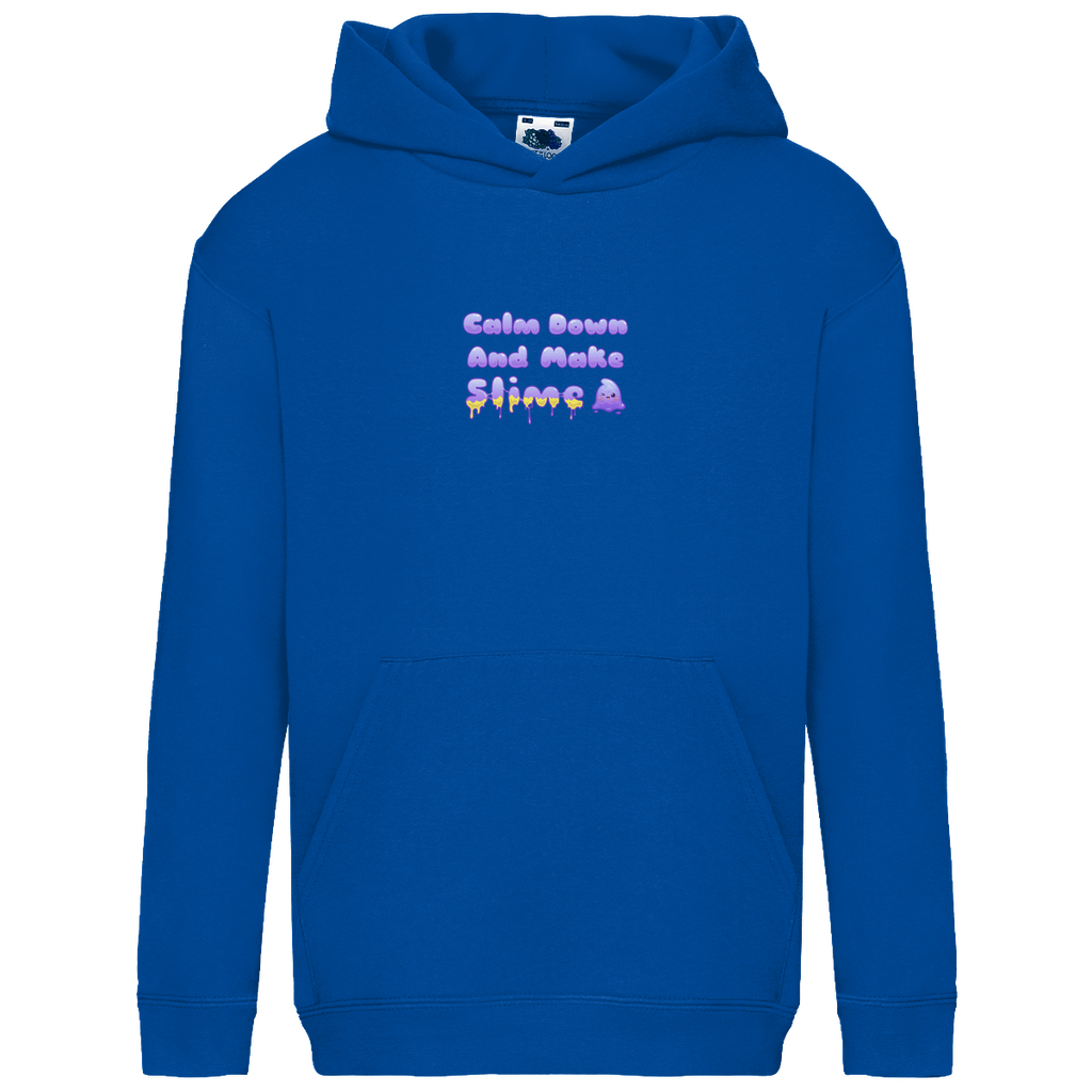 Kids Hoodie "Calm Down And Make Slime" | Spruch klein