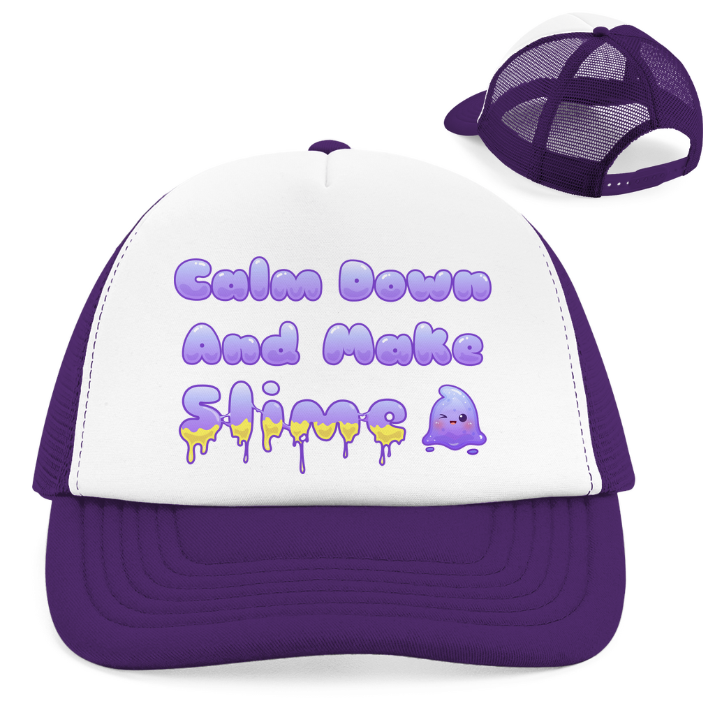 Retro Trucker Cap "Calm Down And Make Slime"