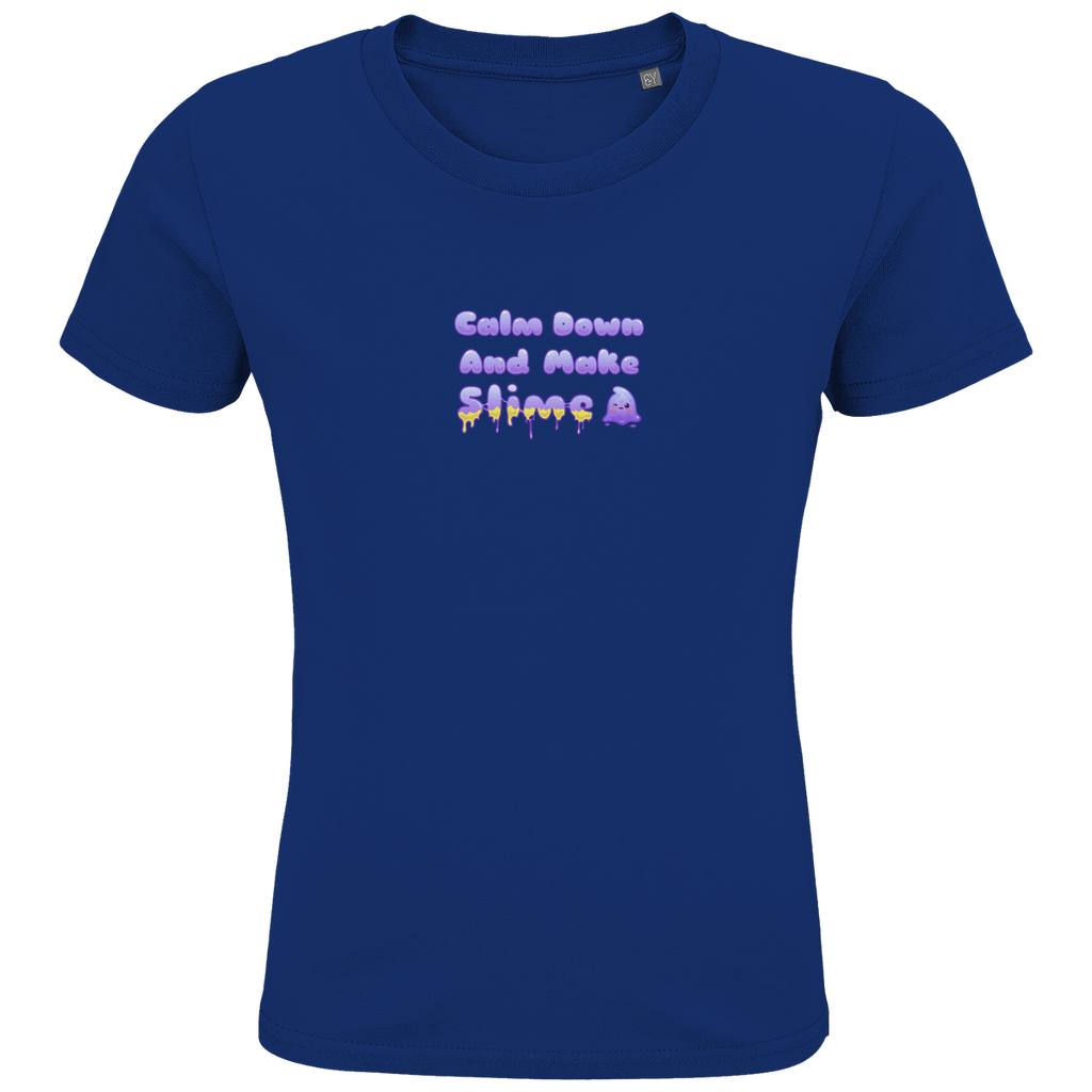 Kids Premium Bio T-Shirt "Calm Down And Make Slime"