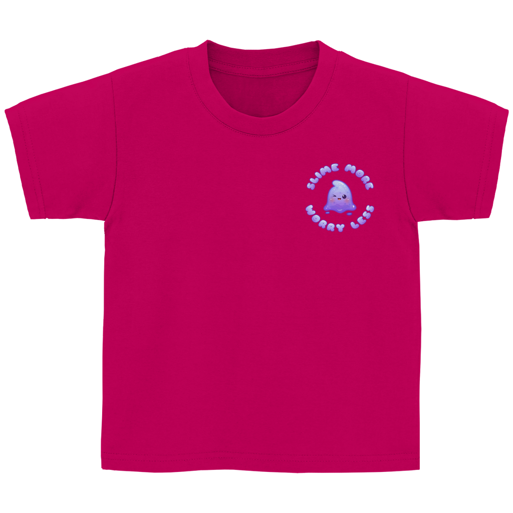 Kinder Basic T-Shirt "Slime More, Worry Less"