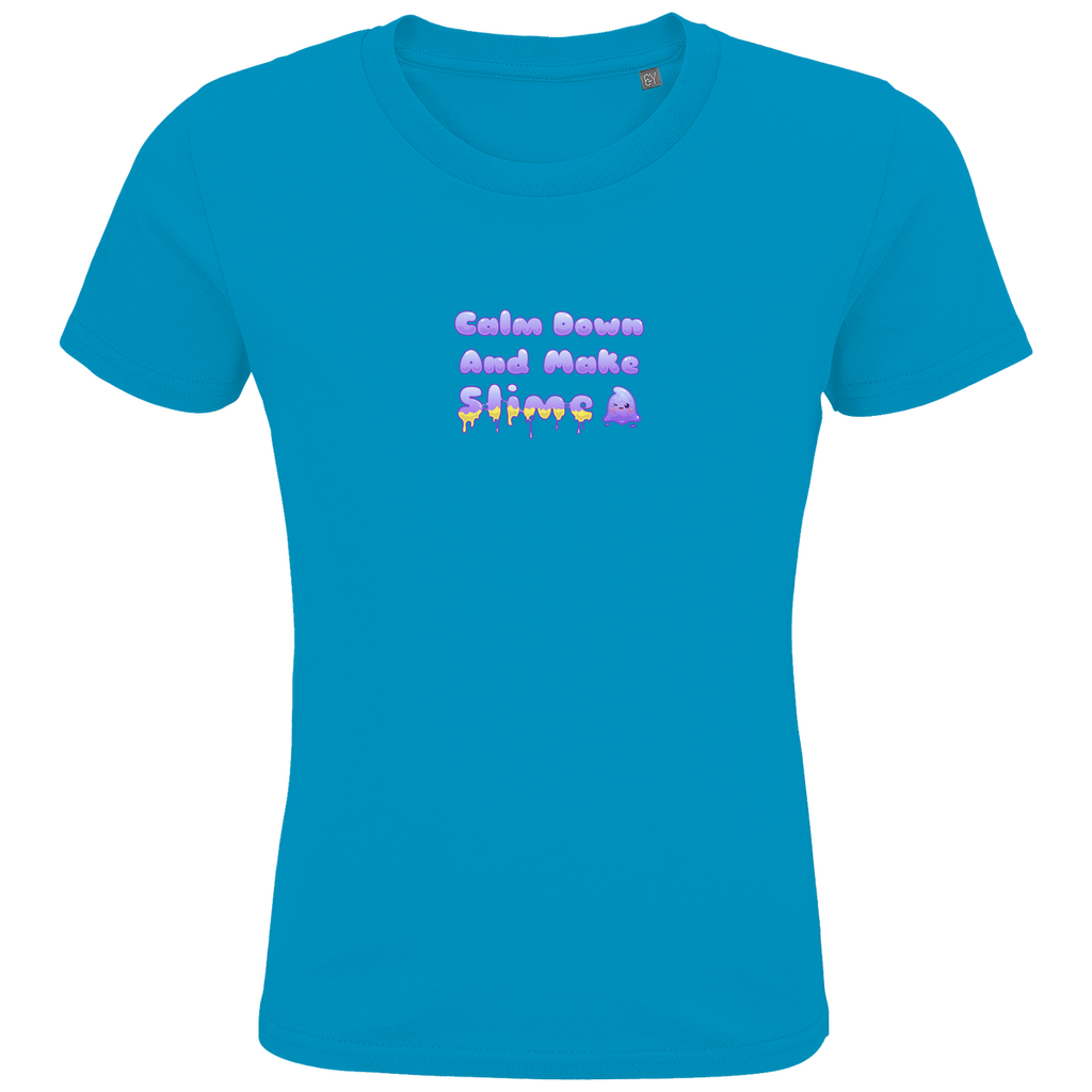Kids Premium Bio T-Shirt "Calm Down And Make Slime"