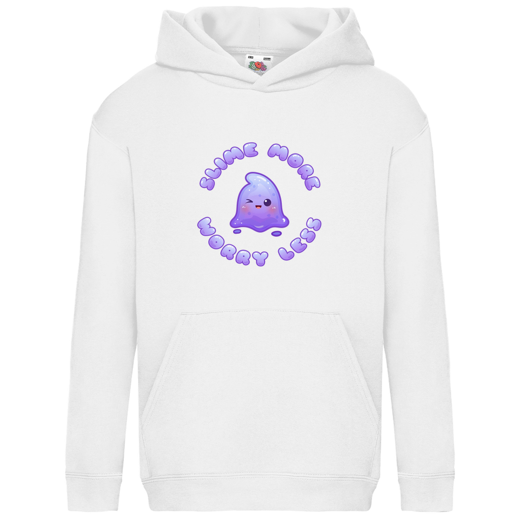 Kids Hoodie "Slime More, Worry Less"