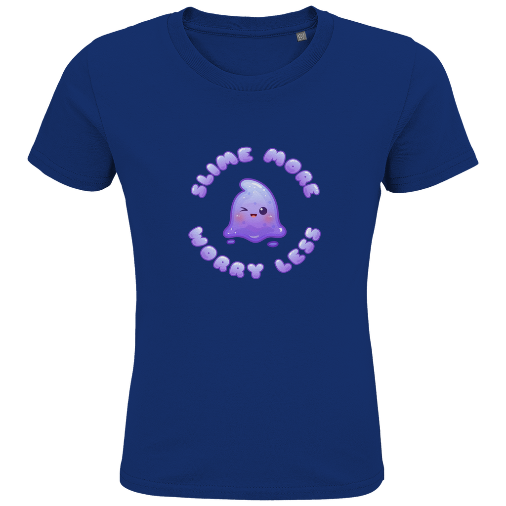 Kids Premium Bio T-Shirt "Slime More, Worry Less"