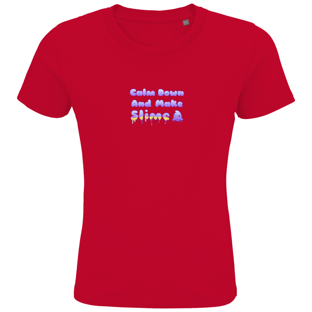 Kids Premium Bio T-Shirt "Calm Down And Make Slime"