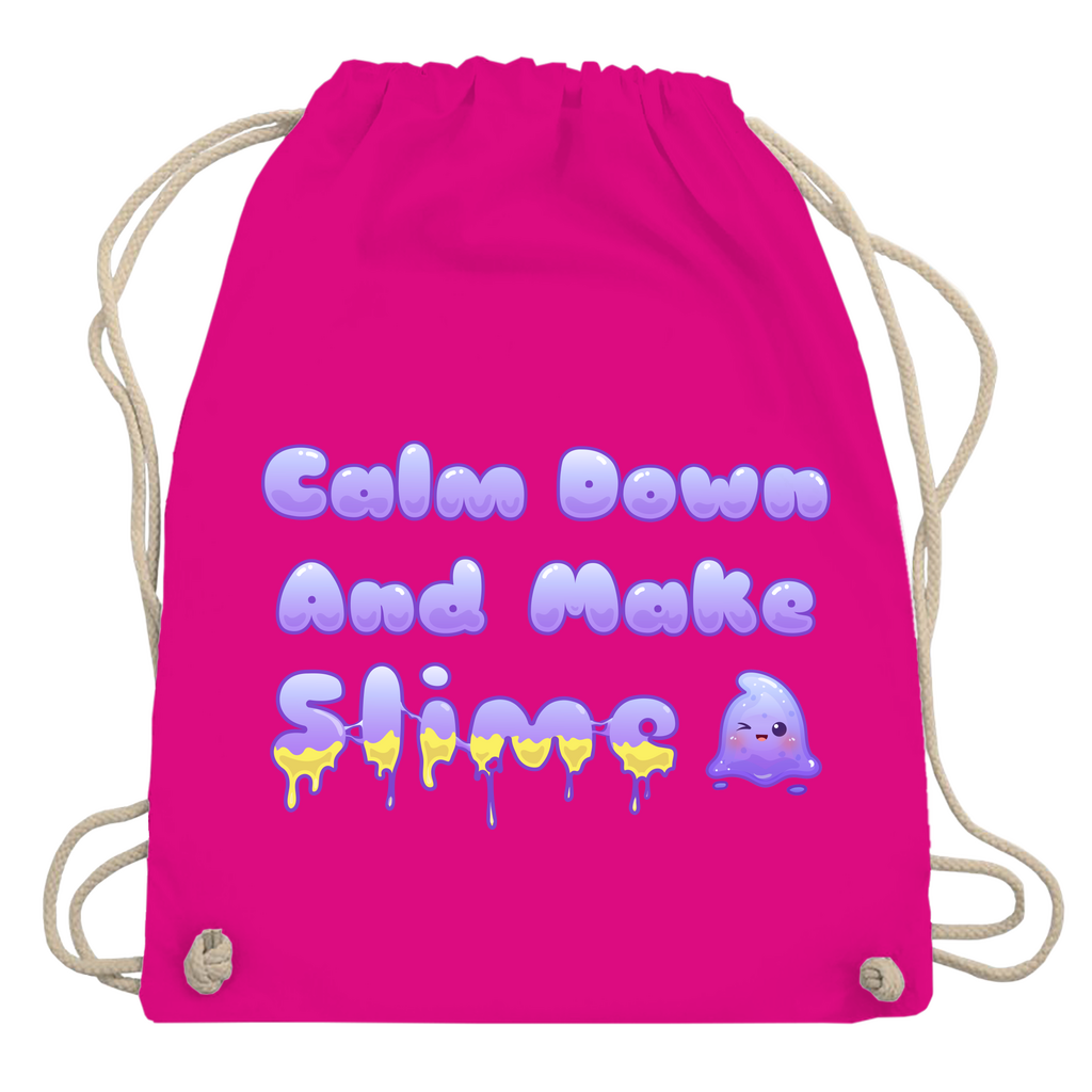 Turnbeutel "Calm Down And Make Slime"