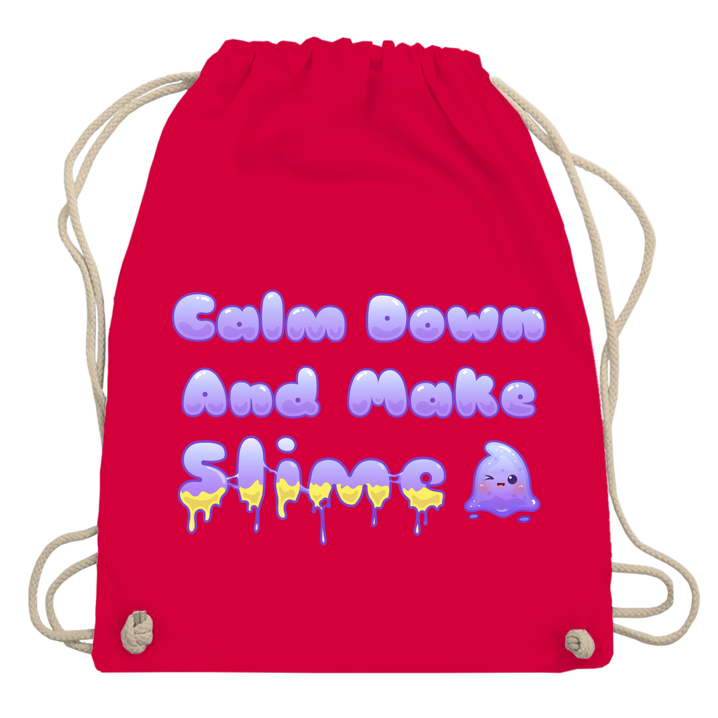 Turnbeutel "Calm Down And Make Slime"