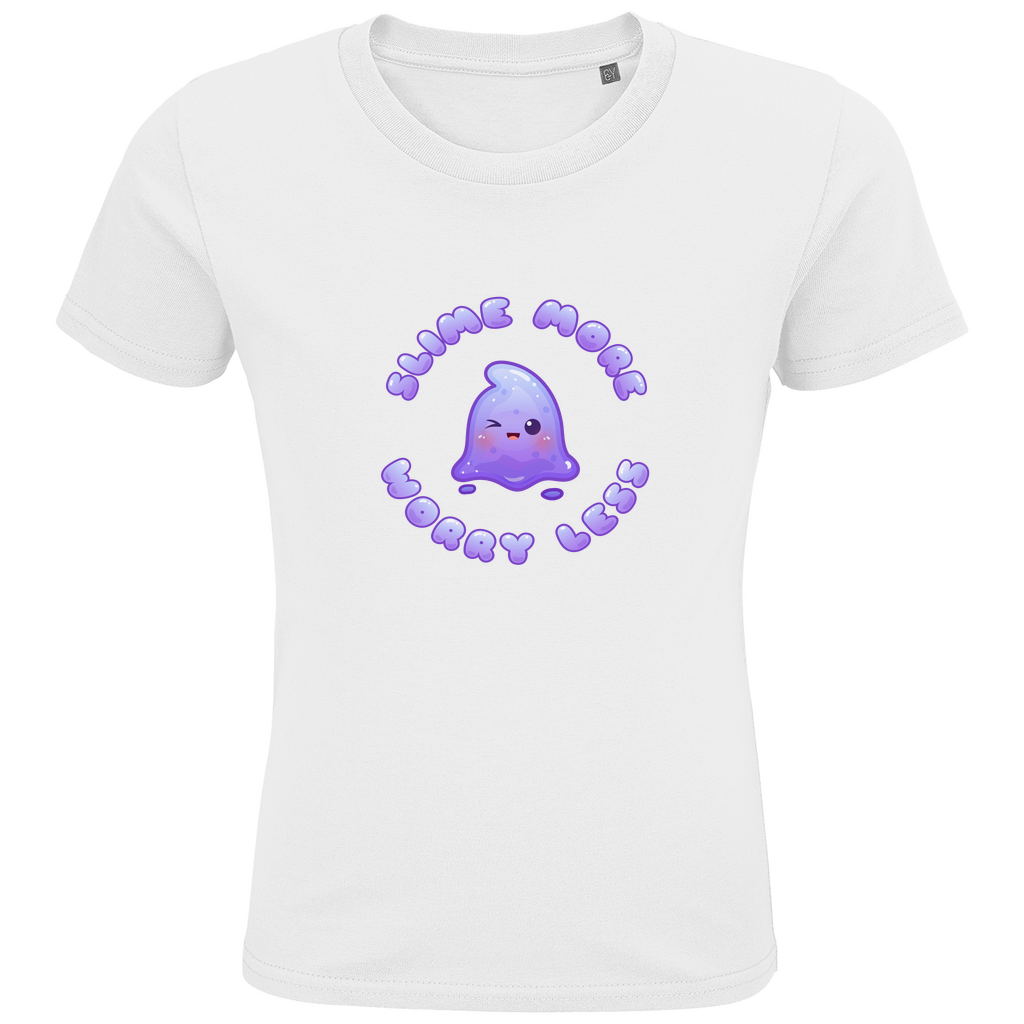 Kids Premium Bio T-Shirt "Slime More, Worry Less"