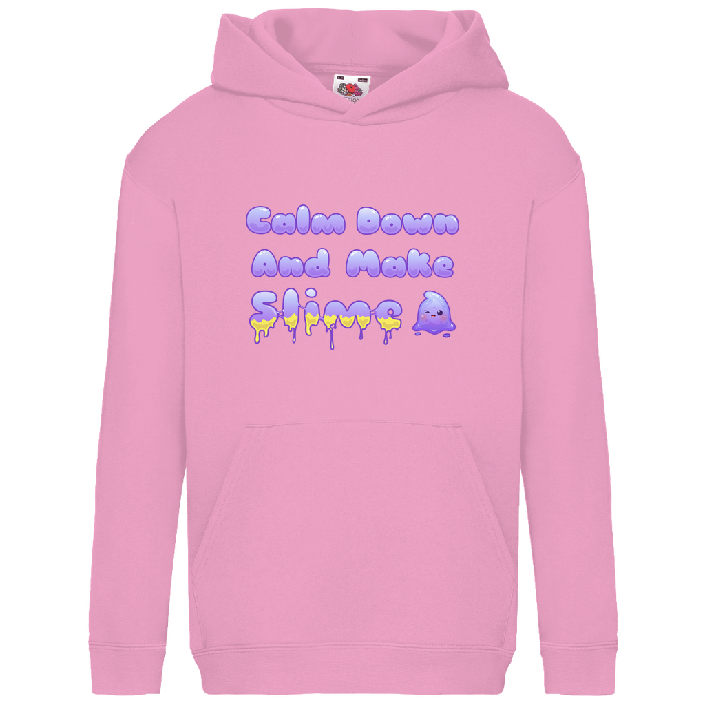 Kids Hoodie "Calm Down And Make Slime"