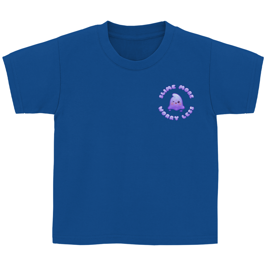 Kinder Basic T-Shirt "Slime More, Worry Less"