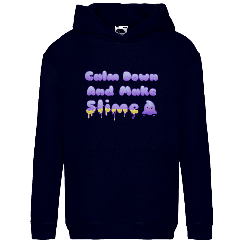 Kids Hoodie "Calm Down And Make Slime"