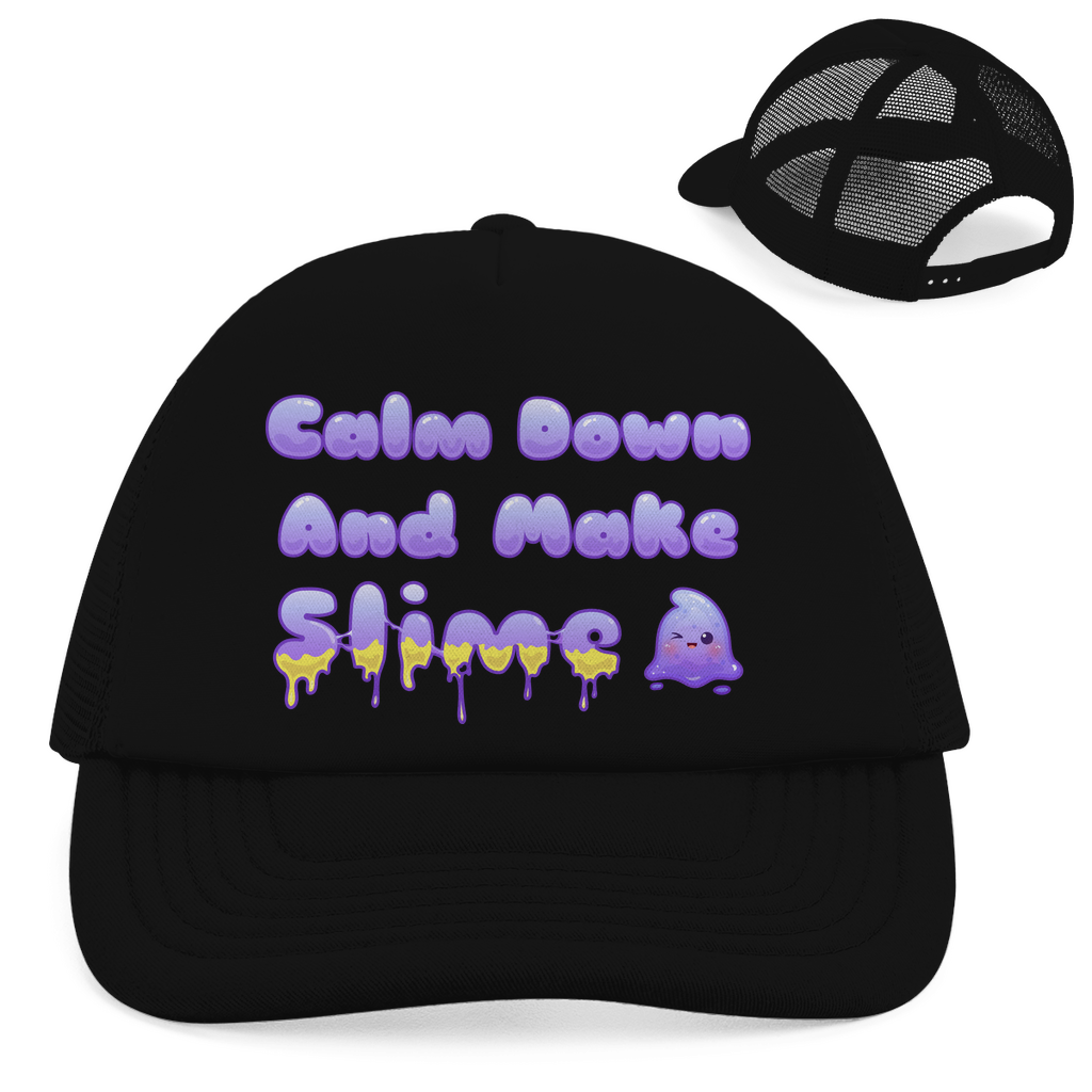 Retro Trucker Cap "Calm Down And Make Slime"