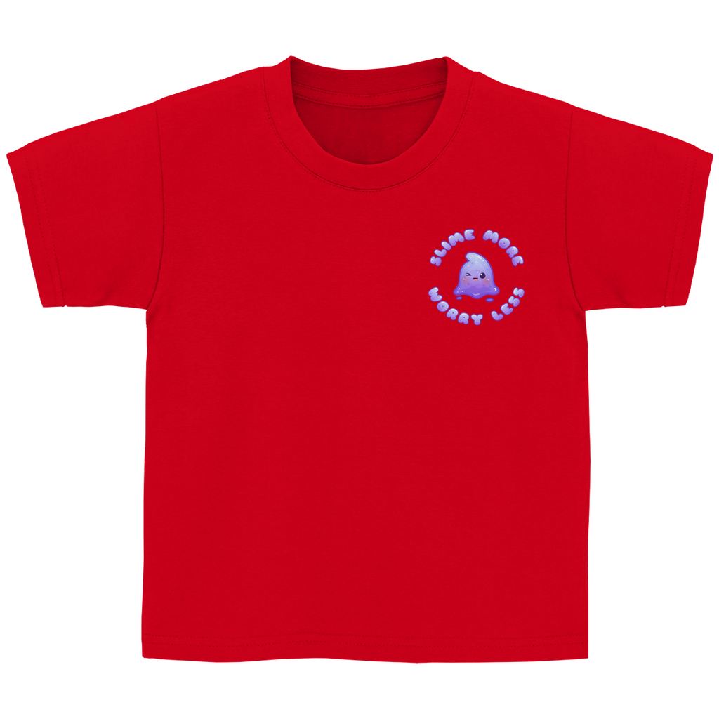 Kinder Basic T-Shirt "Slime More, Worry Less"