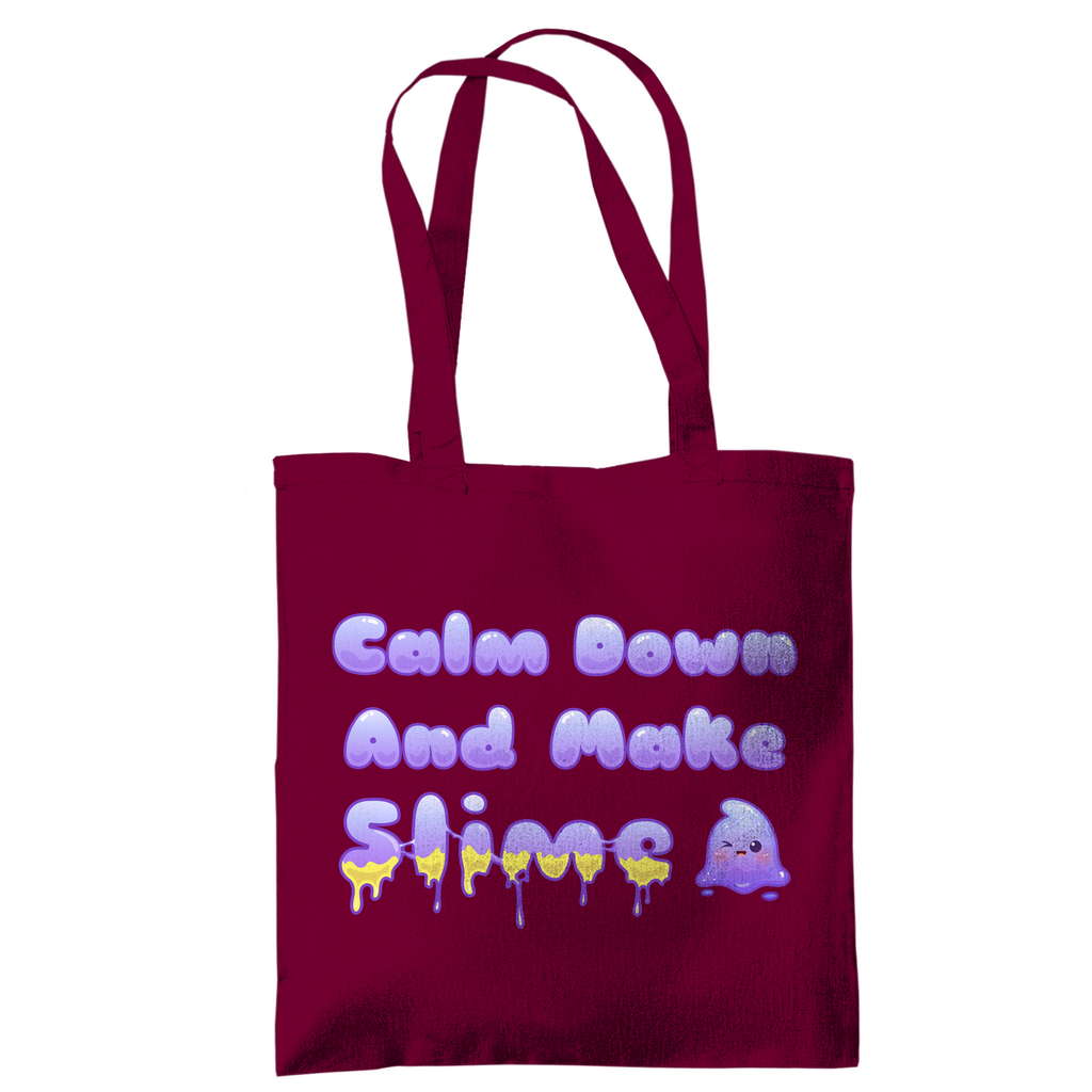 Tragetasche "Calm Down And Make Slime"