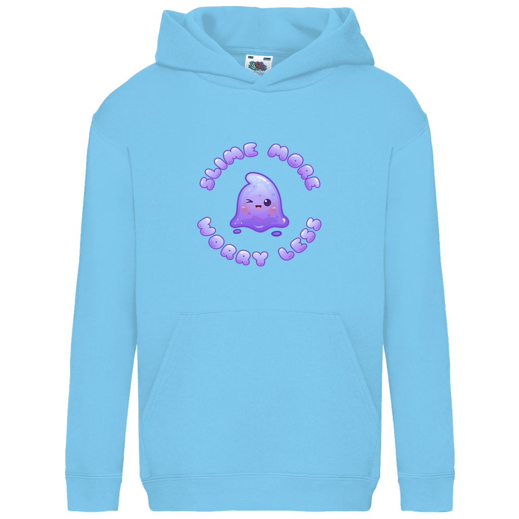 Kids Hoodie "Slime More, Worry Less"