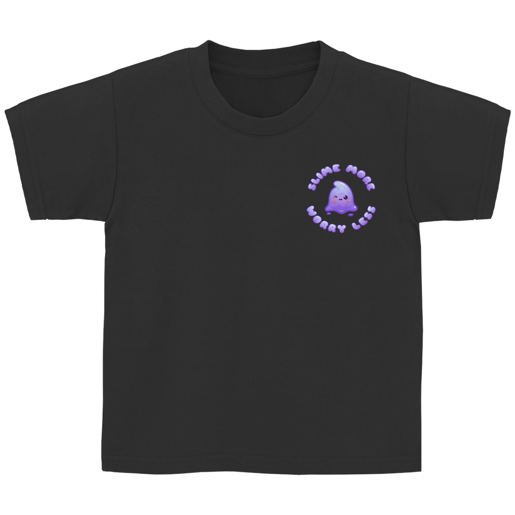 Kinder Basic T-Shirt "Slime More, Worry Less"