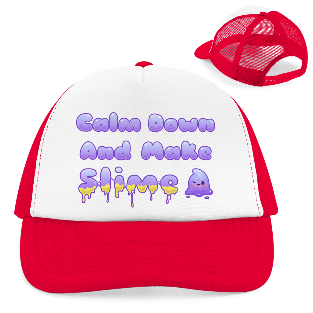 Retro Trucker Cap "Calm Down And Make Slime"