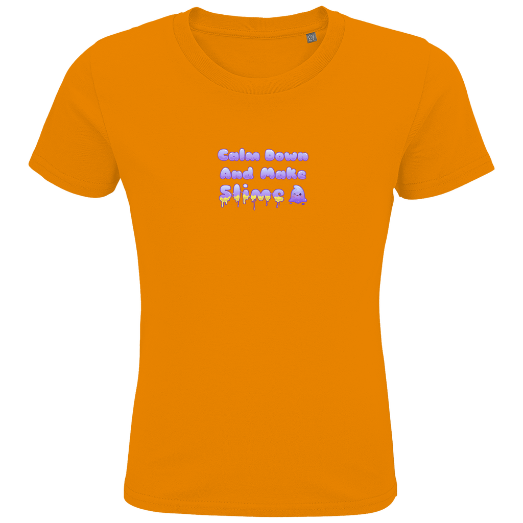 Kids Premium Bio T-Shirt "Calm Down And Make Slime"