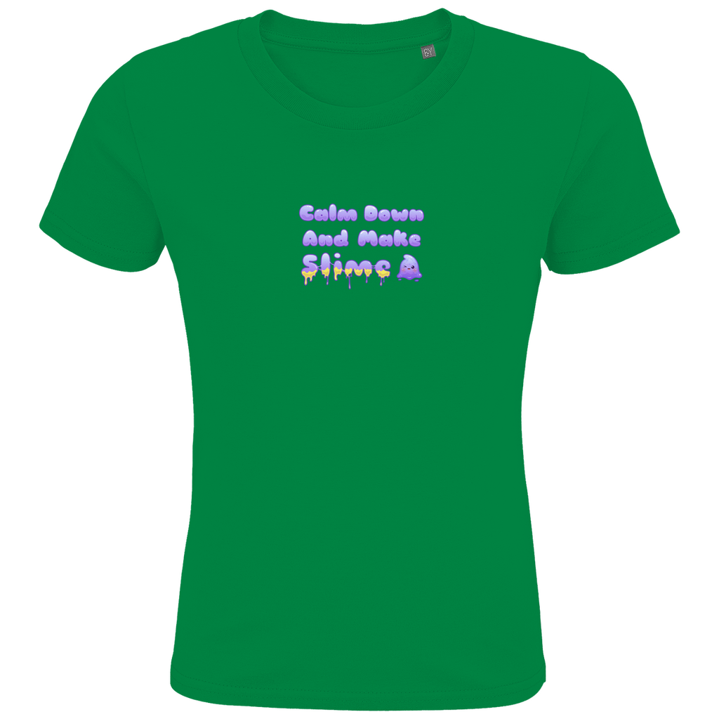 Kids Premium Bio T-Shirt "Calm Down And Make Slime"