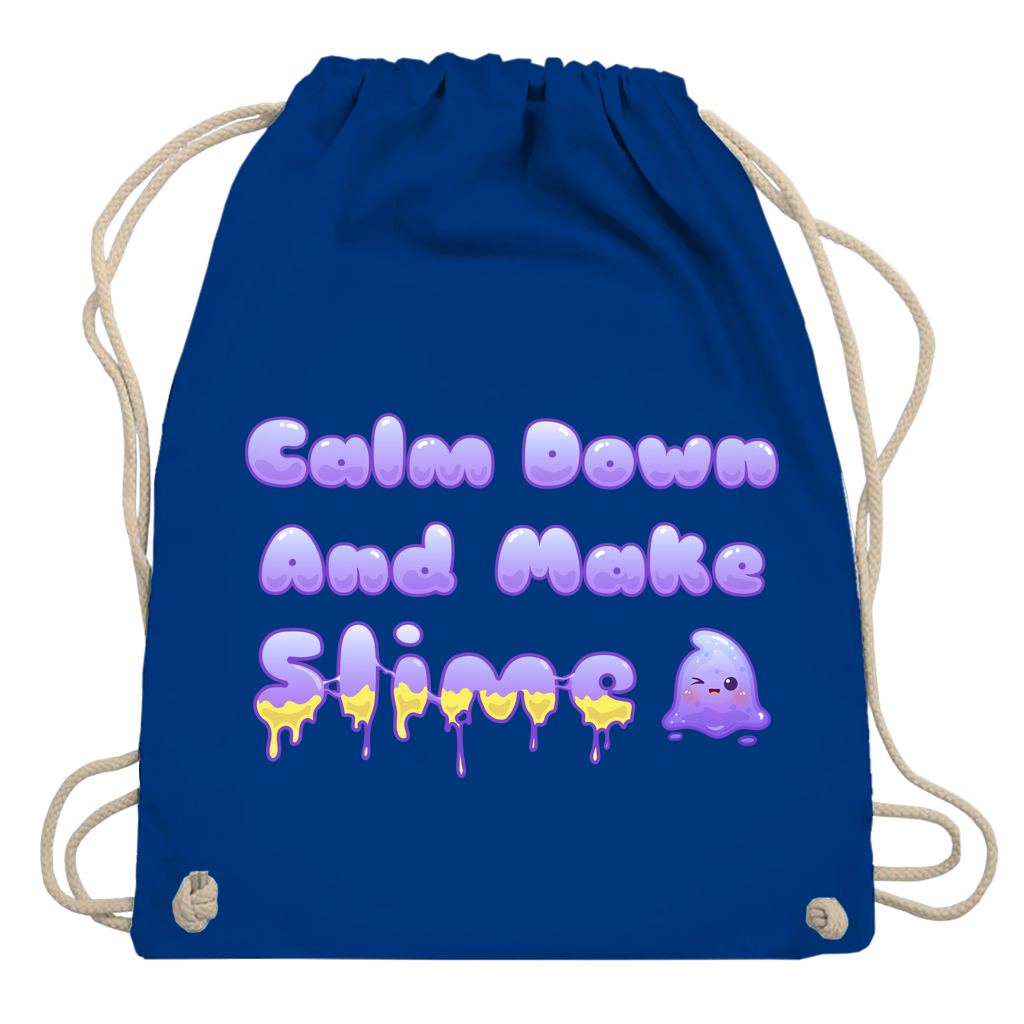 Turnbeutel "Calm Down And Make Slime"