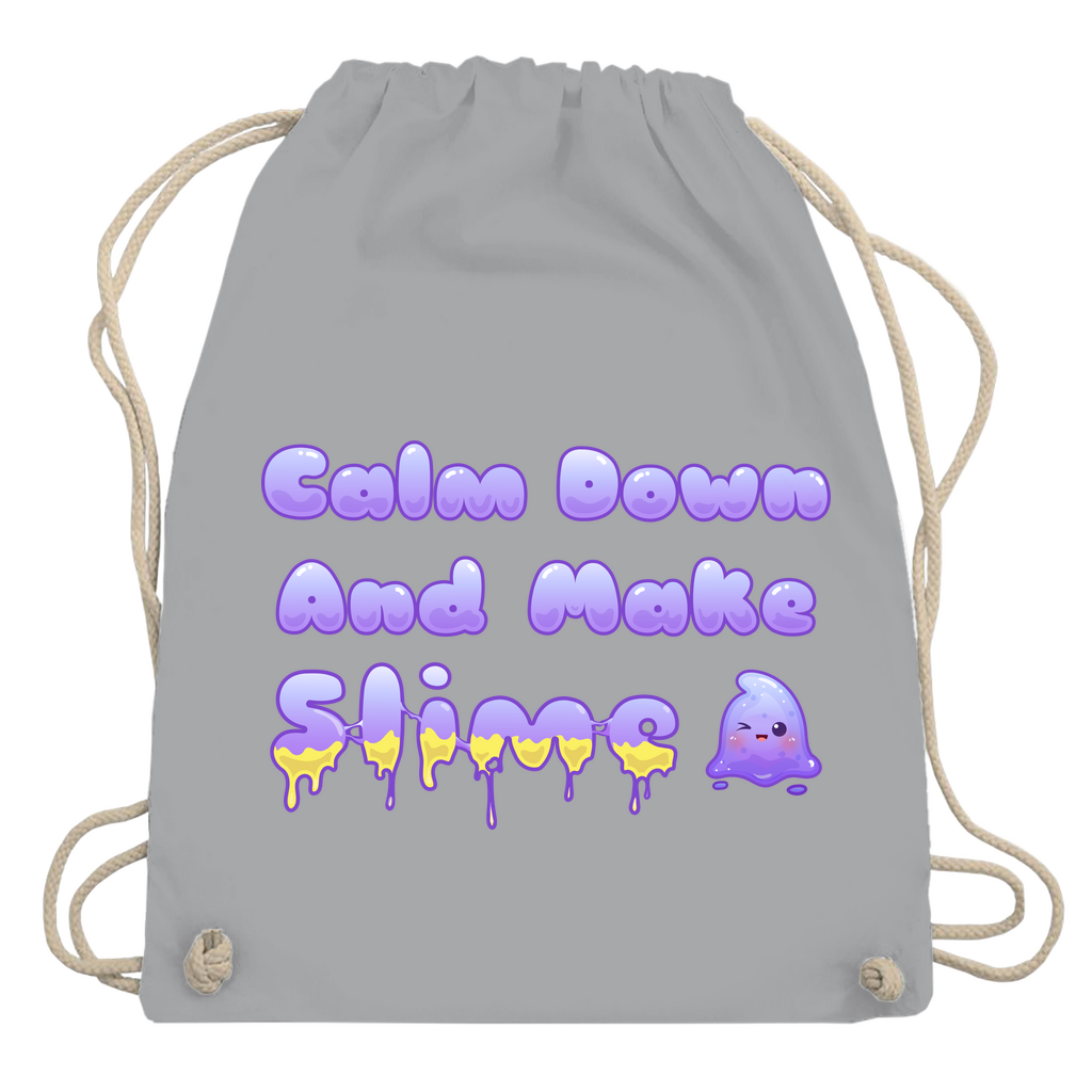 Turnbeutel "Calm Down And Make Slime"