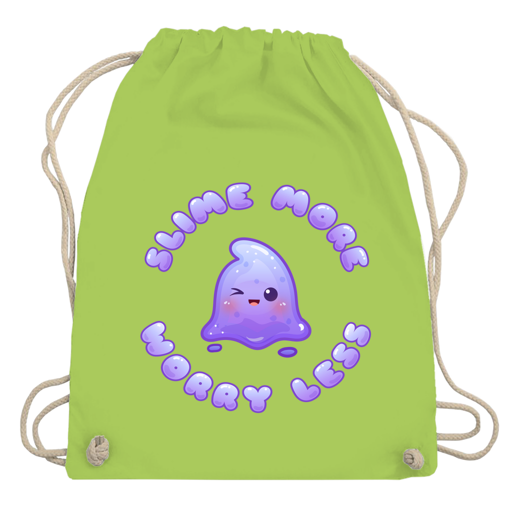 Turnbeutel "Slime More, Worry Less"