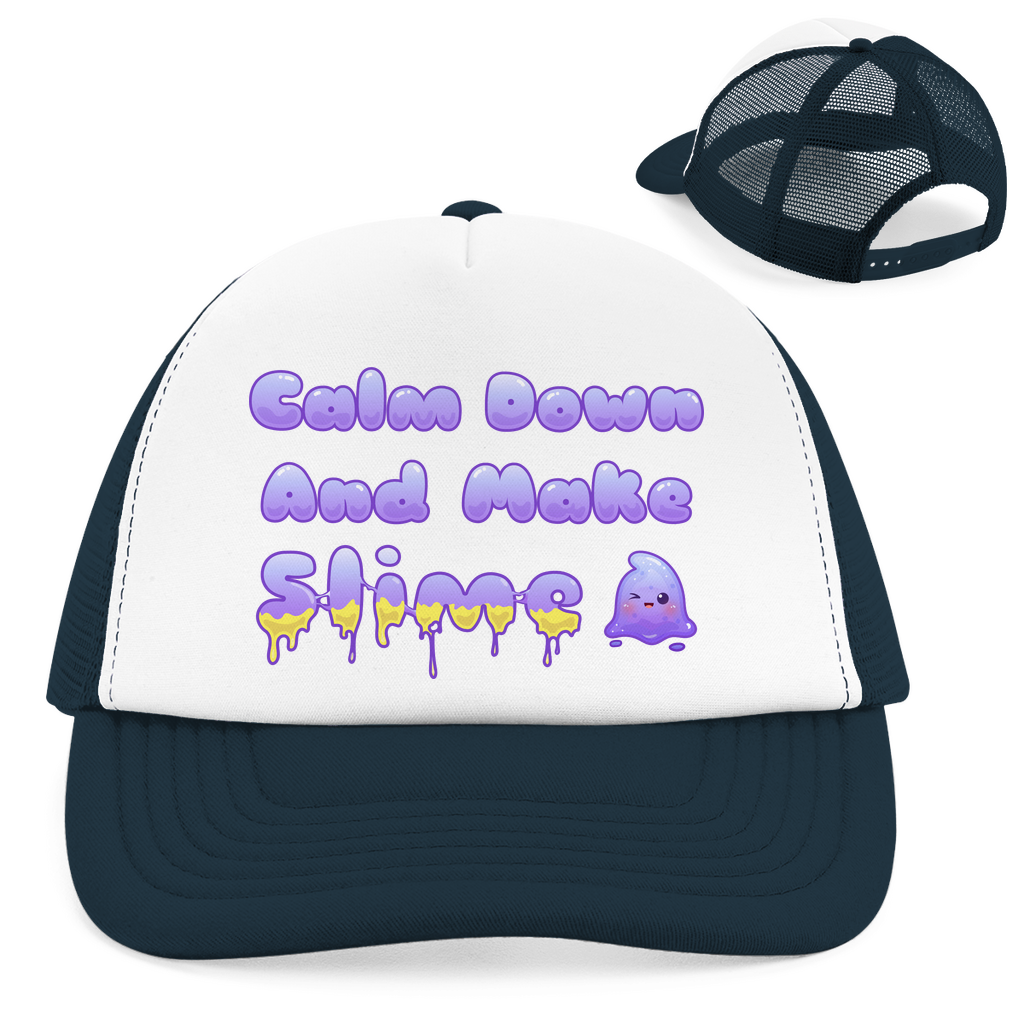 Retro Trucker Cap "Calm Down And Make Slime"