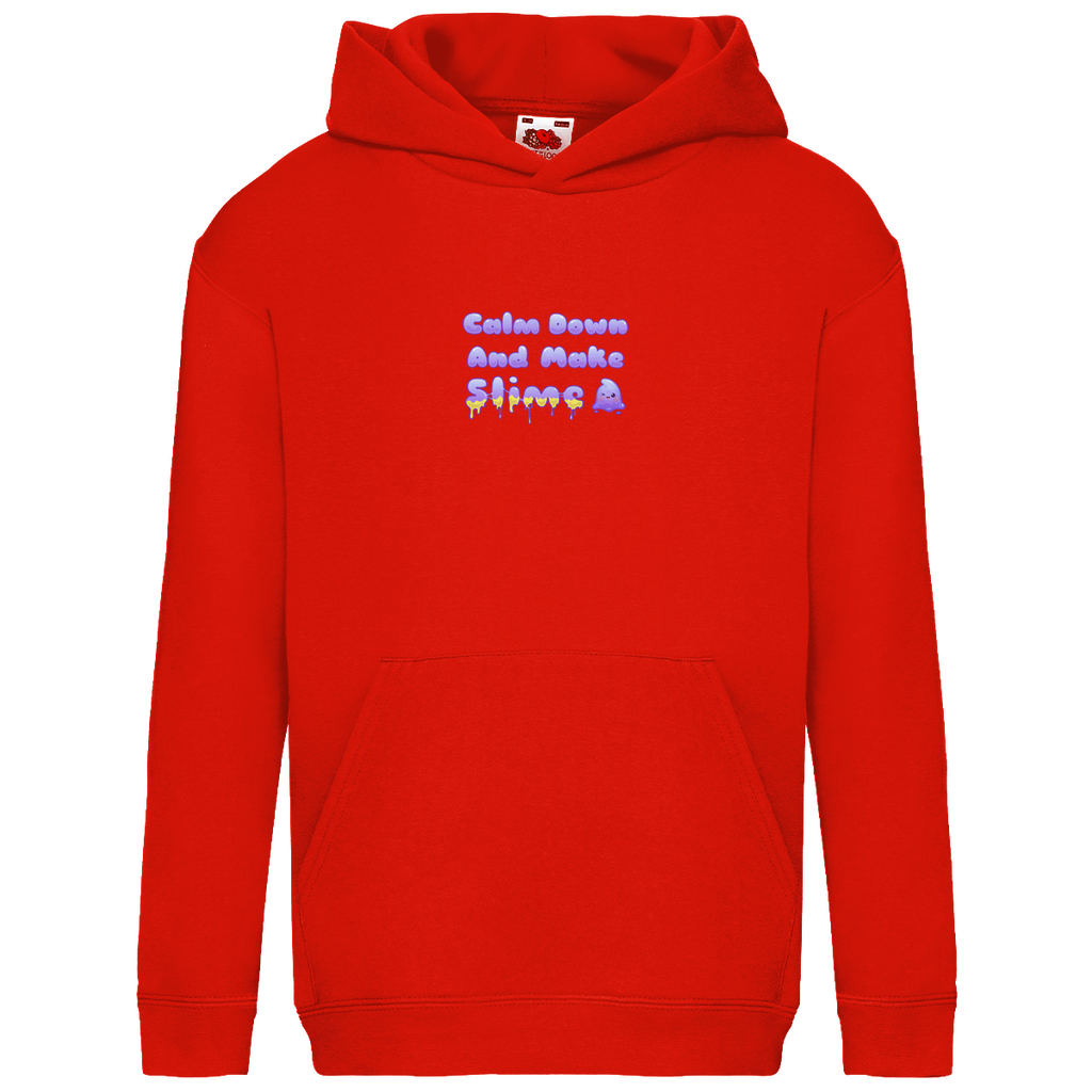 Kids Hoodie "Calm Down And Make Slime" | Spruch klein