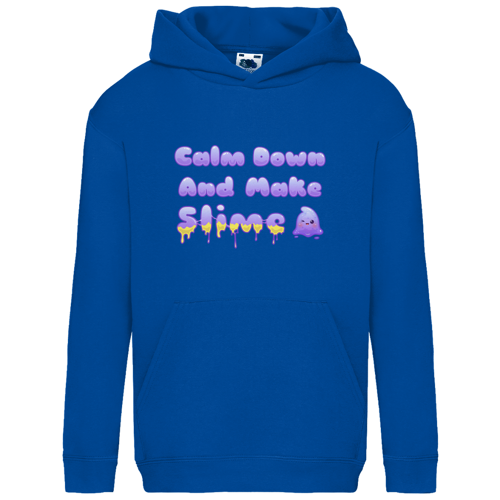 Kids Hoodie "Calm Down And Make Slime"