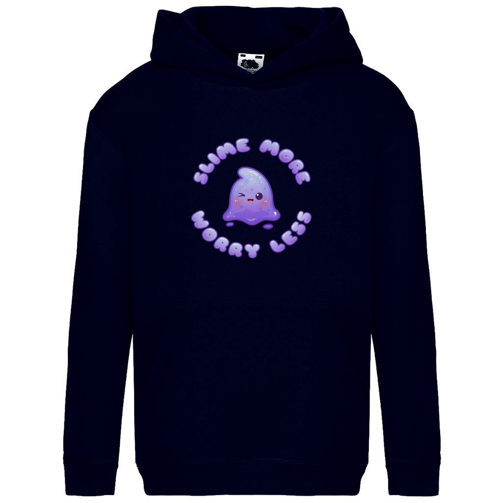 Kids Hoodie "Slime More, Worry Less"