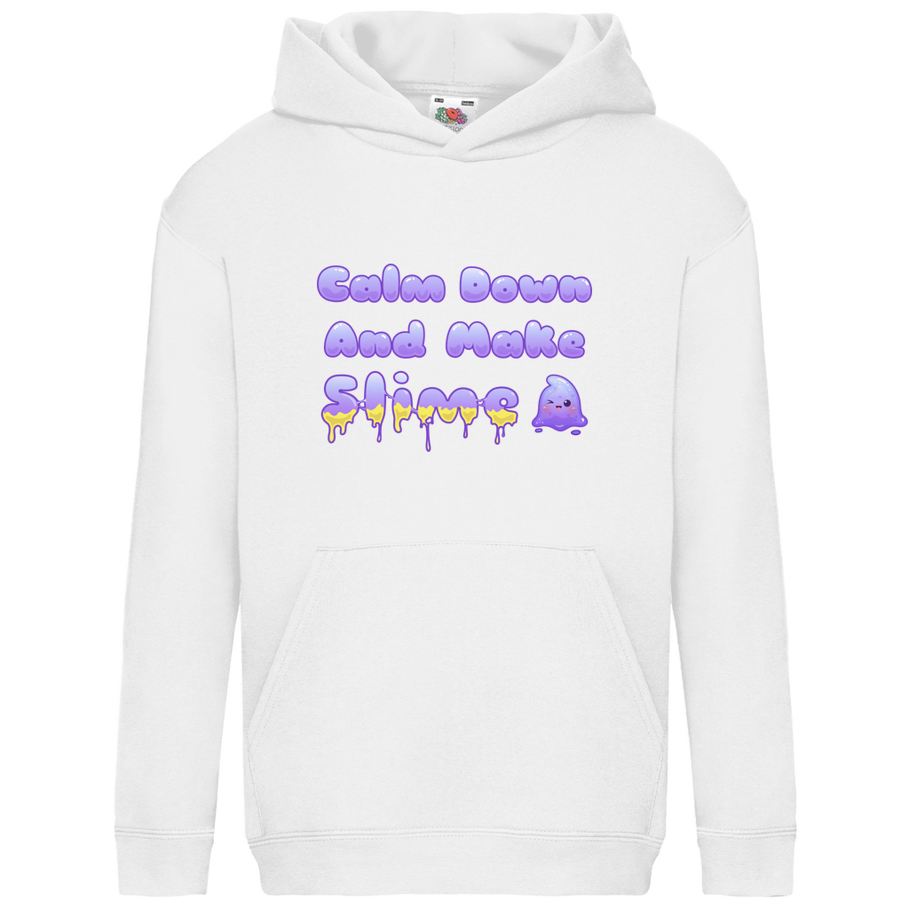 Kids Hoodie "Calm Down And Make Slime"