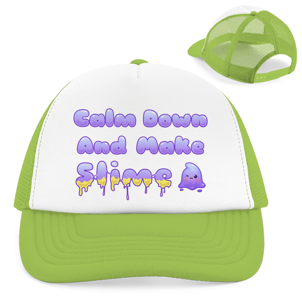 Retro Trucker Cap "Calm Down And Make Slime"