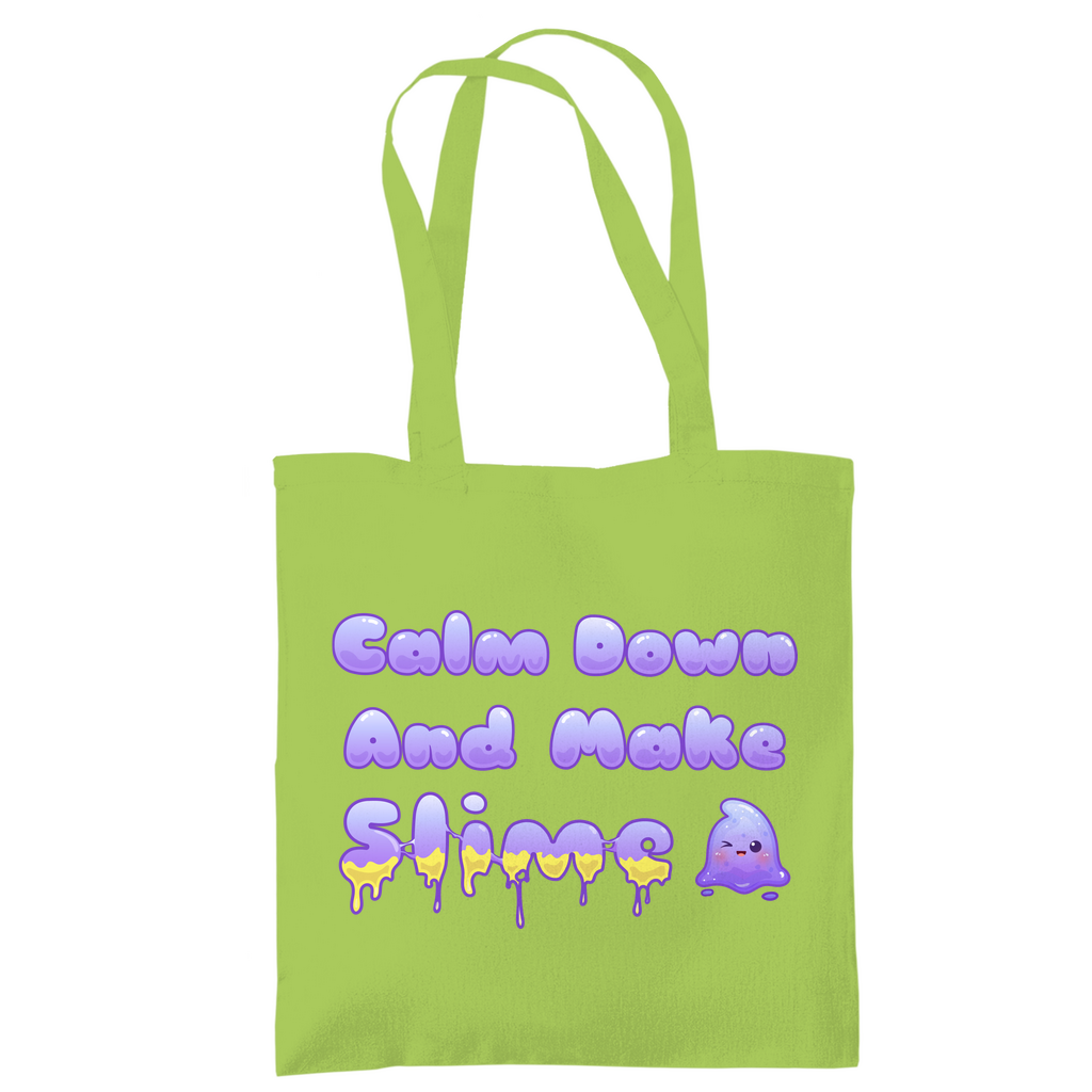 Tragetasche "Calm Down And Make Slime"