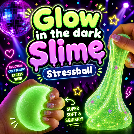 SLIME WORKSHOP: Glow in the dark Squishy Stressball & Slime | Sonntag, 14.06.26 von 11:00 - 12:45 Uhr