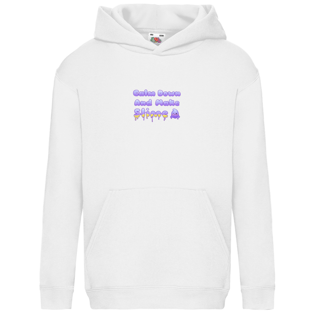Kids Hoodie "Calm Down And Make Slime" | Spruch klein