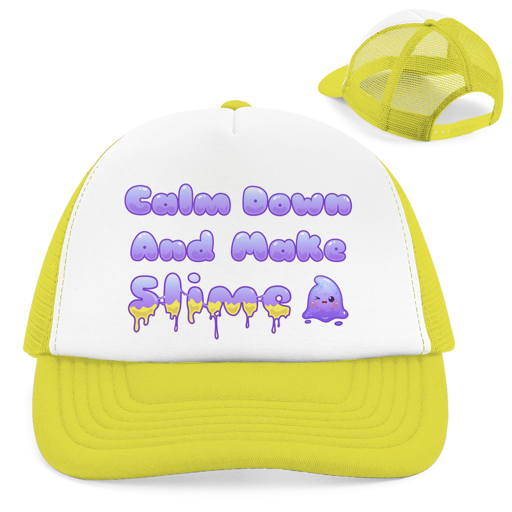 Retro Trucker Cap "Calm Down And Make Slime"