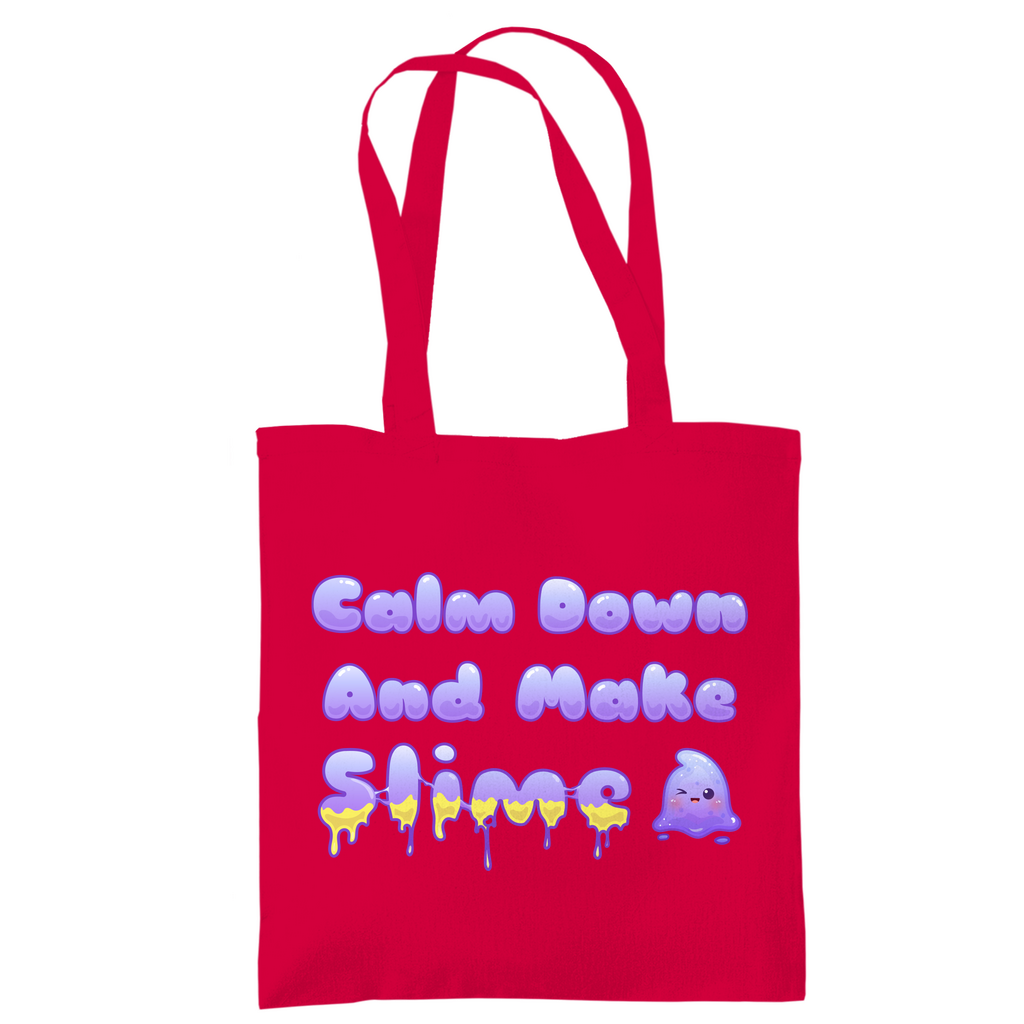 Tragetasche "Calm Down And Make Slime"