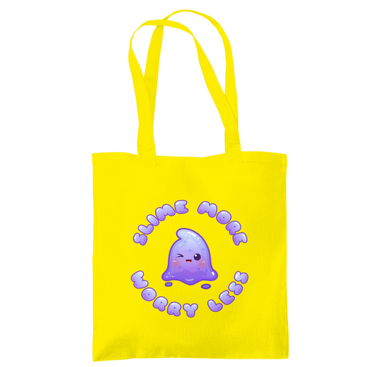 Tragetasche "slime more, worry less"