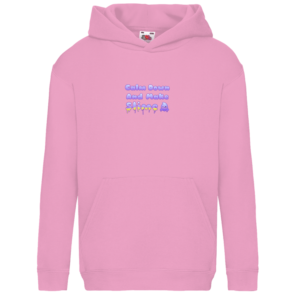 Kids Hoodie "Calm Down And Make Slime" | Spruch klein
