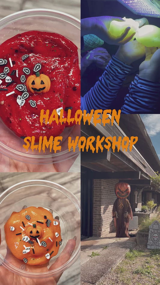 HALLOWEEN SLIME WORKSHOP 👻🎃  DATUM 28.10.25 VON 17:00 - 18:45 Uhr.